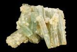Blue-Green Beryl Crystals With Topaz - Transbaikalia, Russia #93522-2
